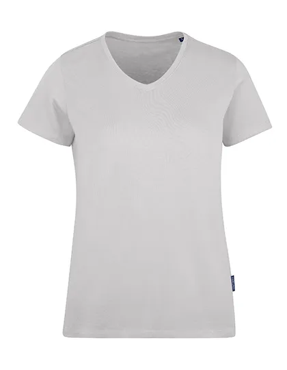 Dames T-shirt V HRM Luxury V-Neck Tees 202 in Dames T-shirt V HRM Luxury V-Neck Tees 202 - Sand