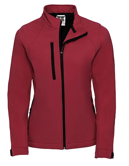 Dames Softshell Jas Russell R-140F-0 in Dames Softshell Jas Russell R-140F-0 classic red