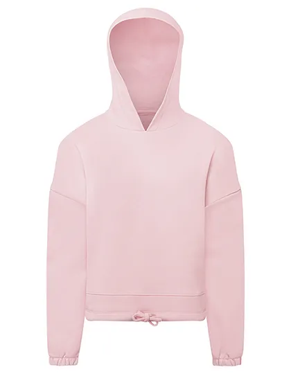 Kinder Hooded Tri Dri Recycled Cropped Oversize TR85B in Kinder Hooded Tri Dri Recycled Cropped Oversize TR85B Light Pink