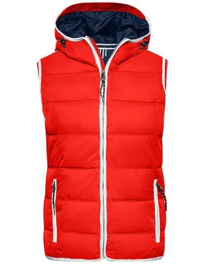 Dames Bodywarmer Daiber JN1075 in Dames Bodywarmer Daiber JN1075 Rood-Wit