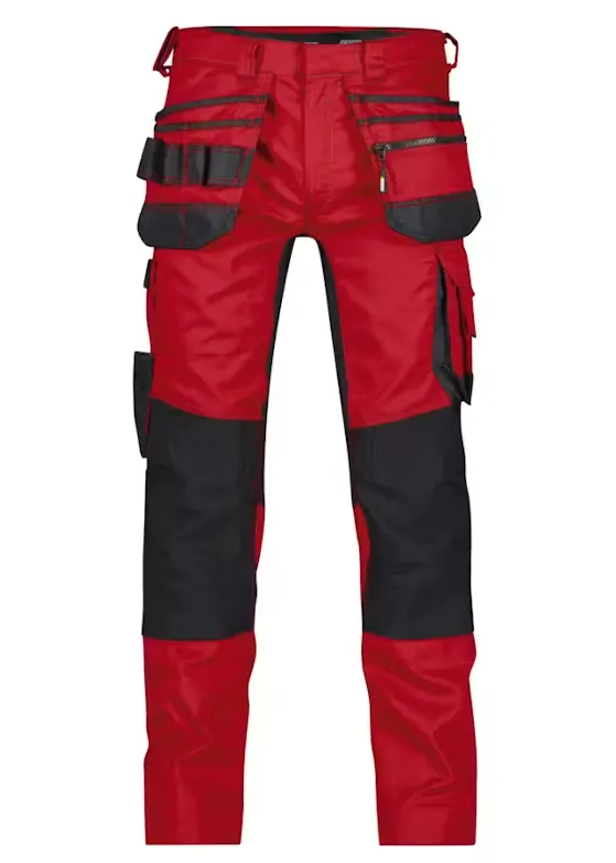 DASSY Werkbroek Flux in DASSY Werkbroek Flux ROOD-ZWART