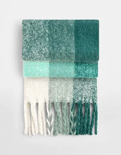 Sjaal Fluffy Check Beechfield B494R productfoto