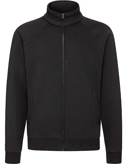 Heren Sweat jacket Fruit of the Loom 62-228-0 in Heren Sweat jacket Fruit of the Loom 62-228-0 Zwart