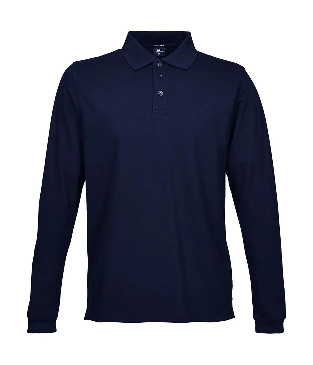 Heren Polo Lange Mouw Stretch Tee Jays 1406 productfoto