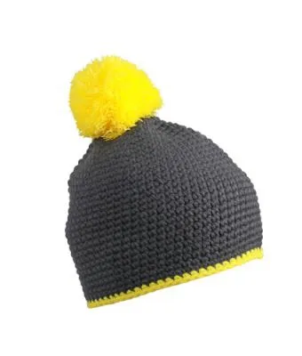 Muts with Contrast Stripe and Pompon MB7964 productfoto