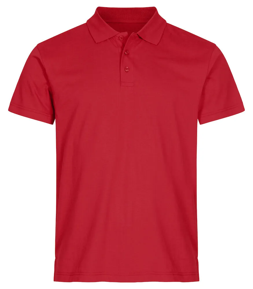 Heren Polo Clique Basic 028230 in Heren Polo Clique Basic 028230 rood