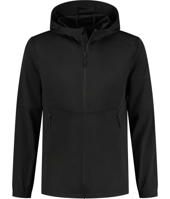 Heren Softshell Jas Santino SEATTLE 1222897 in Heren Softshell Jas Santino SEATTLE 1222897 Zwart
