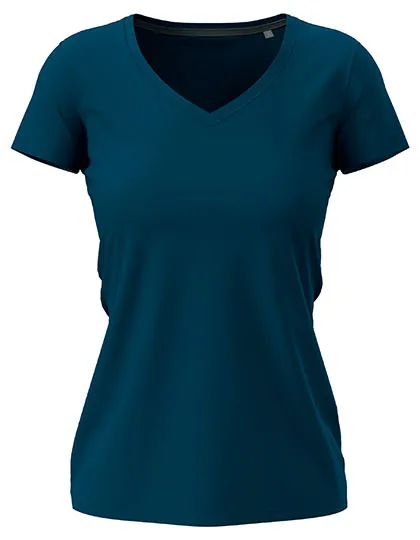 Dames T-shirt V Hals Strech Stedman Claire ST9710 in Dames T-shirt V Hals Strech Stedman Claire ST9710 - Navy Blue