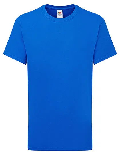 Kinder T-shirt Iconic T fruit of the Loom 61-363-0 in Kinder T-shirt Iconic T fruit of the Loom 61-363-0 - Royal Blue