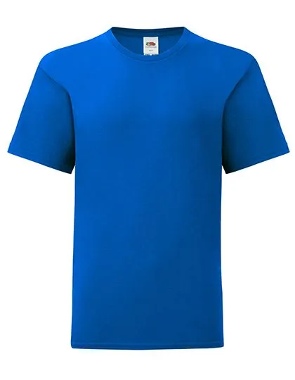 Kinder T-shirt Fruit of the Loom 61-023-0 Iconic in Kinder T-shirt Fruit of the Loom 61-023-0 Iconic - Royal Blue