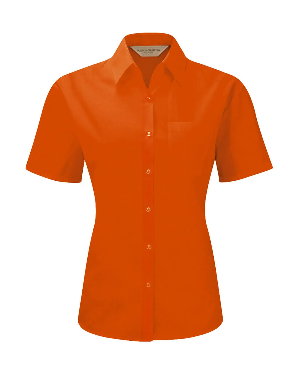 Dames blouse korte mouw Poplin Russell R-935F-0 productfoto