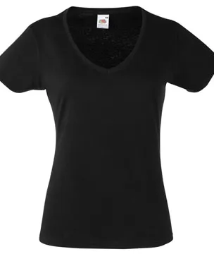 Dames T-shirts V hals Fruit of the loom 61-398-0 productfoto