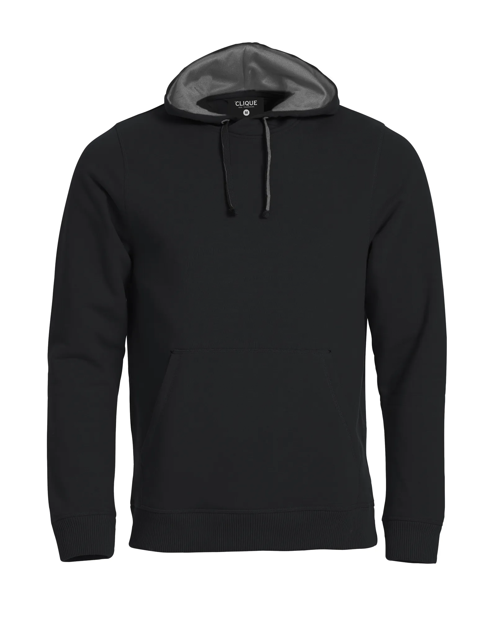Heren Hoodie Clique Classic 021041 in Heren Hoodie Clique Classic 021041 Zwart
