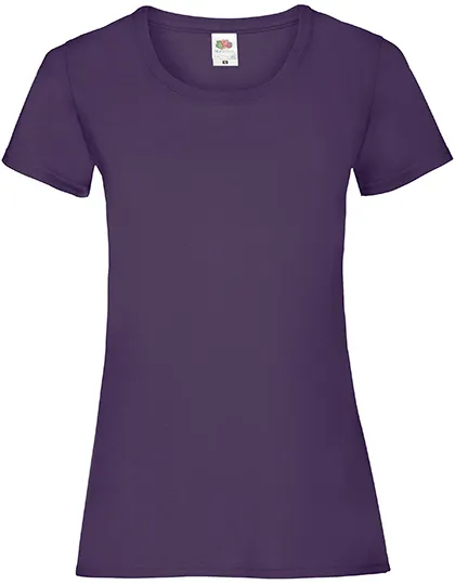Dames T-shirts fruit of the loom value weight 61-372-0 in Dames T-shirts fruit of the loom value weight 61-372-0 - Purple