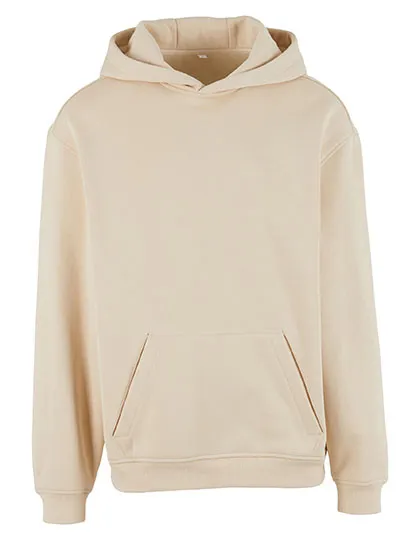 Heren Hooded Sweater Build Your Brand Loose Fit BY410 in Heren Hooded Sweater Build Your Brand Loose Fit BY410 - Sand