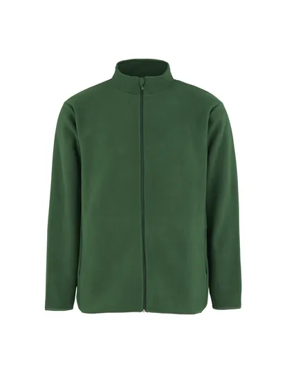 Heren Fleece vest Neutral Recycled R73601 in Heren Fleece vest Neutral Recycled R73601 Bottle Green