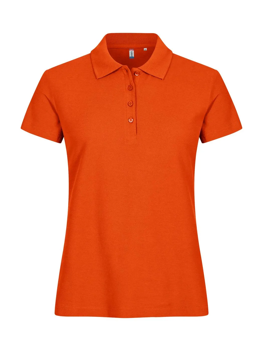 Dames Polo Clique Basic 028231 in Diep Oranje