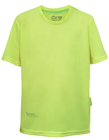 Kinder Sportshirt CONA SPORTS Evolution Tech Tee CSK11 in Kinder Sportshirt CONA SPORTS Evolution Tech Tee CSK11 -  Neon Yellow