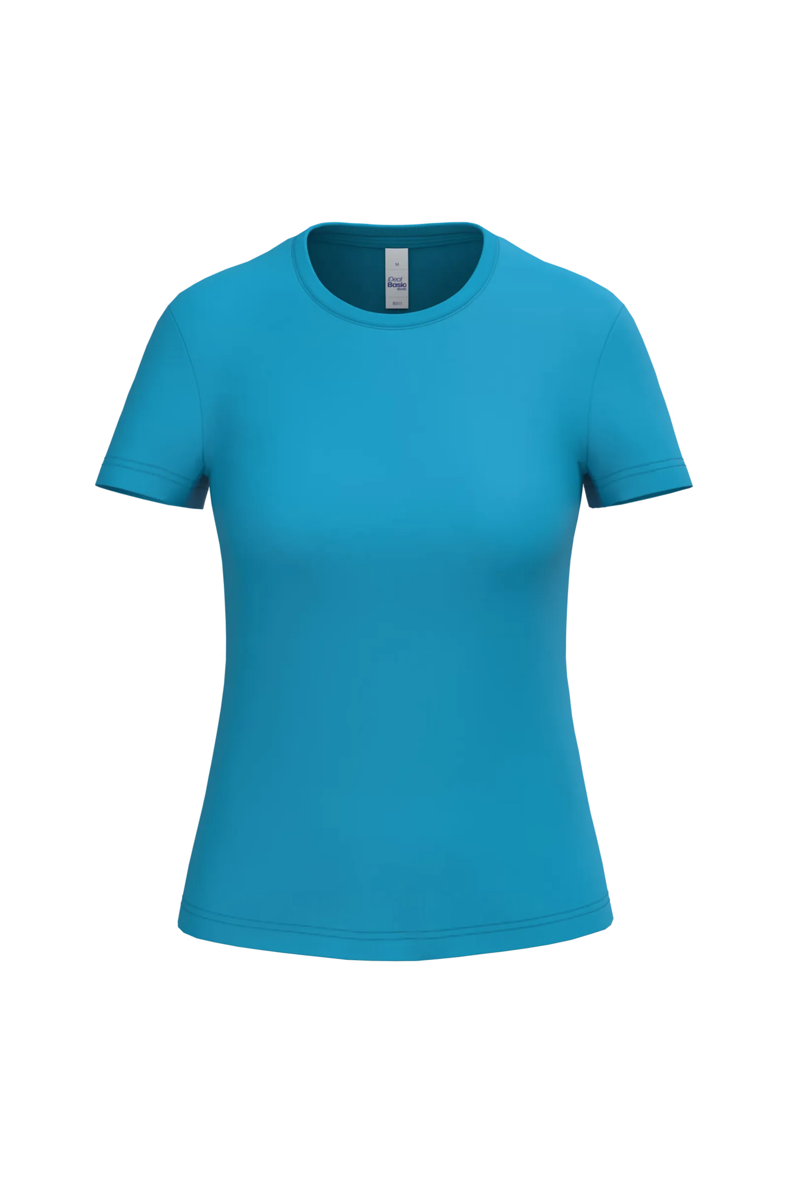 Goedkope Dames T-shirt iDeal Basic Brand IB311 in Goedkope Dames T-shirt iDeal Basic Brand IB311 - Atoll Blue
