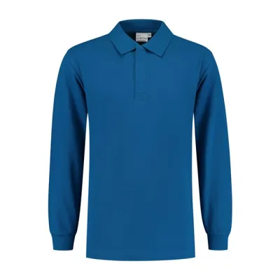 Heren Polo Lange Mouw Santino London in Heren Polo Lange Mouw Santino London Cobalt