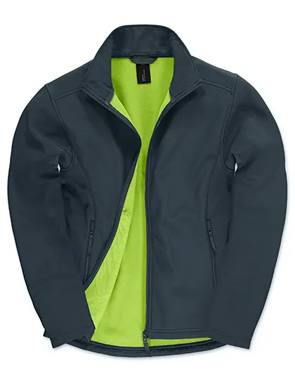 Heren Softshell Jas B&C ID.701 JUI62 in NHeren Softshell Jas B&C ID.701 JUI62 avy-Neon Green