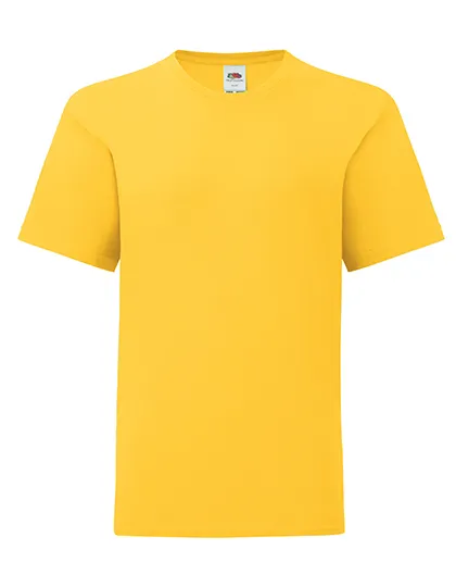 Kinder T-shirt Fruit of the Loom 61-023-0 Iconic in Kinder T-shirt Fruit of the Loom 61-023-0 Iconic - Sunflower