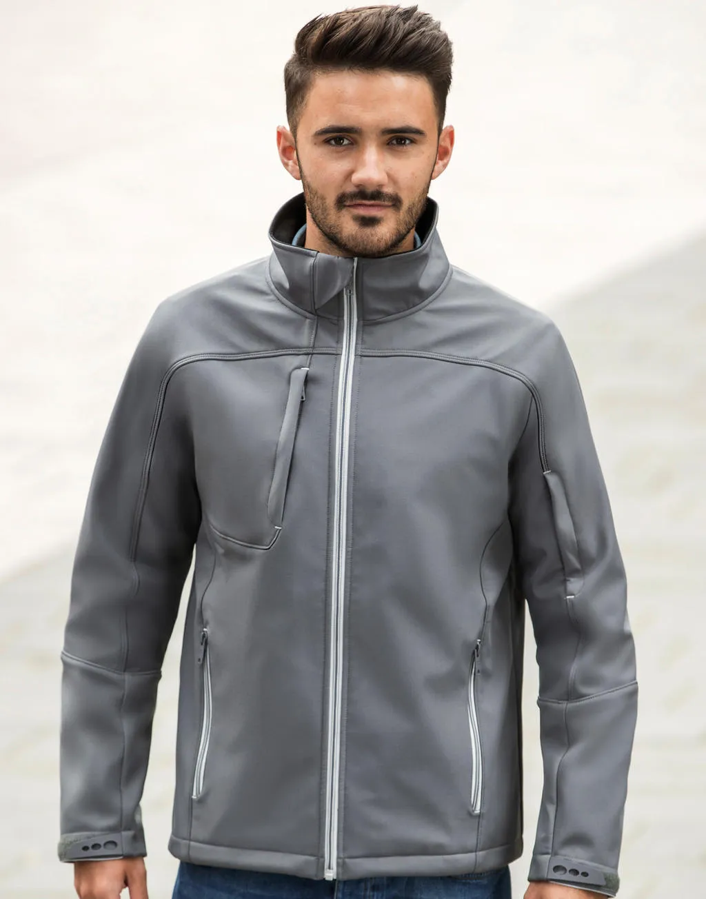 Heren Softshell Jas Russell Bionic R-410M-0 productfoto
