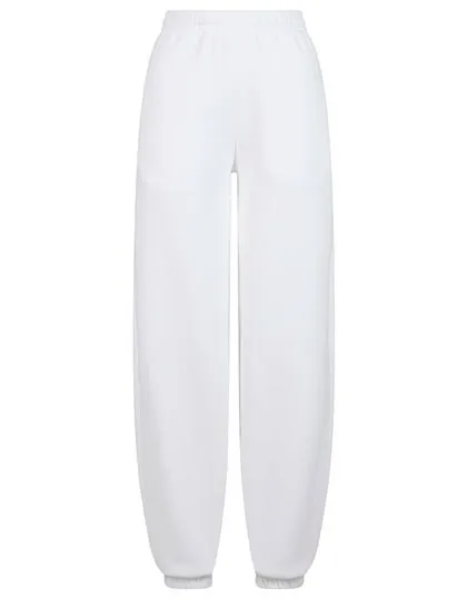 Dames Joggingbroek Build Your Brand Fluffy in Wit
