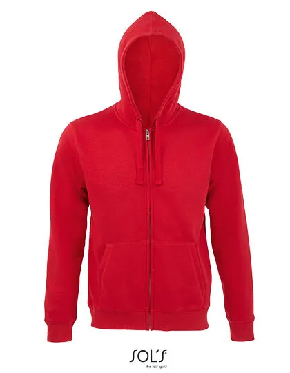 Heren Hooded Sweater Sols Zip Spike 03105 in Heren Hooded Sweater Sols Zip Spike 03105 Rood