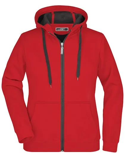 Ladie's Doubleface Jacket Daiber JN354 in Ladie's Doubleface Jacket Daiber JN354 - Red - Carbon