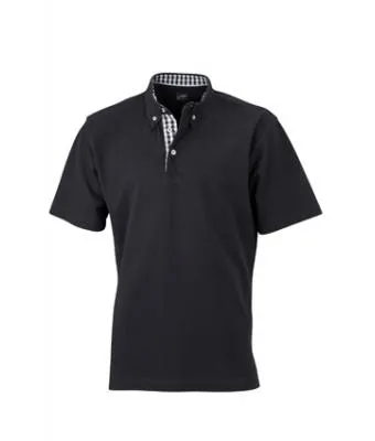 Heren Polo Plain James & Nicholson JN964 productfoto