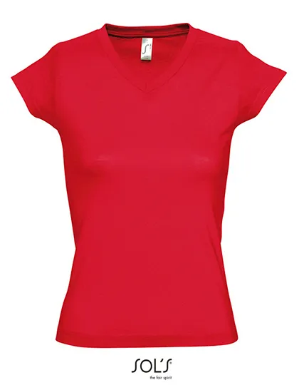 Dames  T-shirt Sols V-Neck Victory 11388 in Dames  T-shirt Sols V-Neck Victory 11388 - Red