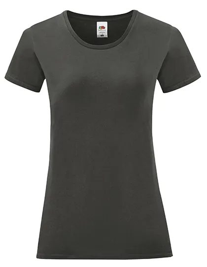 Dames T-shirt Iconic Fruit of the Loom 61-432-0 in Dames T-shirt Iconic Fruit of the Loom 61-432-0 - Light Graphite