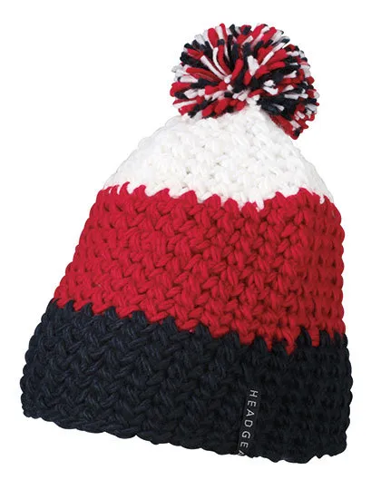 Muts Crocheted with Pompon MB7940 in Muts Crocheted with Pompon MB7940 navy-red-white