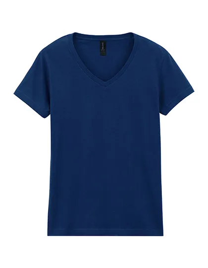 Goedkope Dames T-shirt V hals Gildan Softstyle 64V00L in Goedkope Dames T-shirt V hals Gildan Softstyle 64V00L - Navy