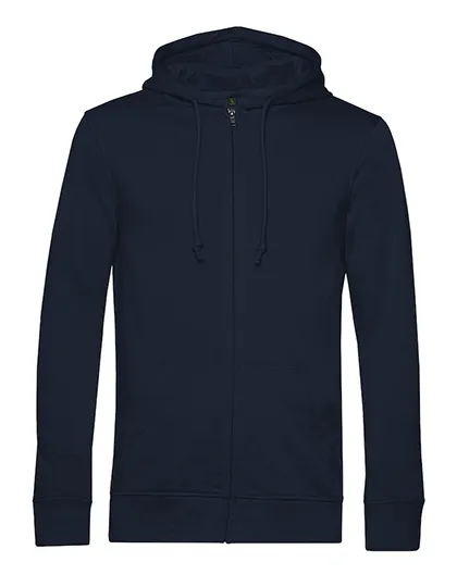 Organische Heren Hoodie met rits B&C Inspire Zipped WU35B in Organische Heren Hoodie met rits B&C Inspire Zipped WU35B - Navy