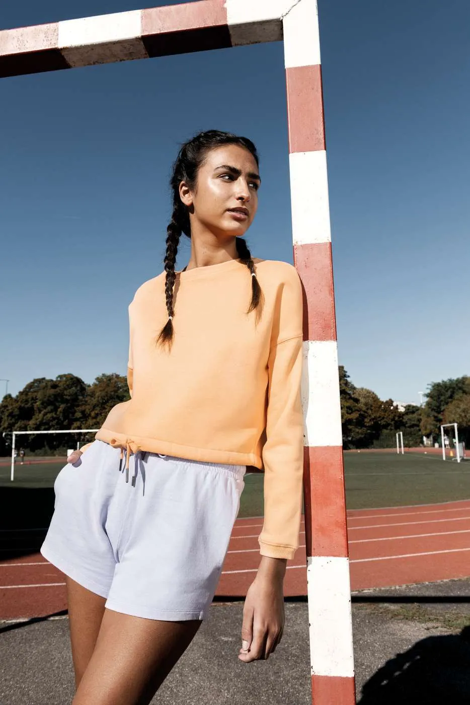 Dames Sweater Native Spirit Ecologische cropped NS429 productfoto