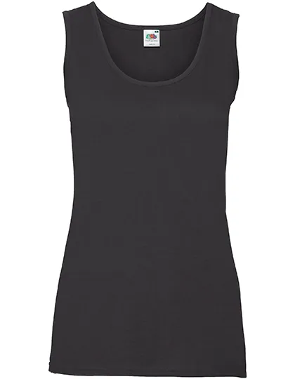 Dames Tank Top Fruit of the Loom Valueweight 61-376-0 in Dames Tank Top Fruit of the Loom Valueweight 61-376-0 - Black