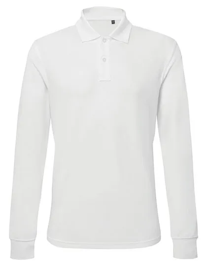 Heren Polo Lange Mouw Asquith & Fox Classic in Heren Polo Lange Mouw Asquith & Fox Classic wit