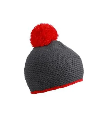 Muts with Contrast Stripe and Pompon MB7964 productfoto