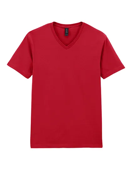 Goedkope T-shirts V hals Gildan softstyle 64VOO in Goedkope T-shirts V hals Gildan softstyle 64VOO Cherry Red