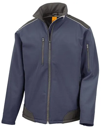 Heren Softshell Jas Result R124X in Heren Softshell Jas Result R124X Navy-Black