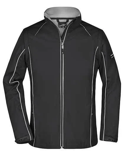 Dames Softshell jas Daiber JN1121 in Dames Softshell jas Daiber JN1121 Zwart-Zilver