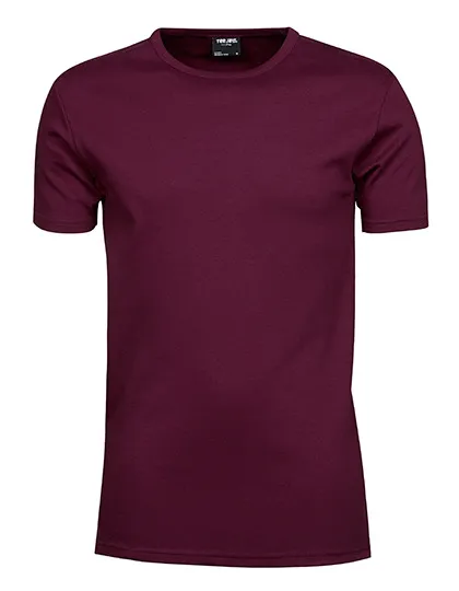 Heren T-shirt Tee Jays Interlock 520 in Mens Interlock T-Shirt Wine