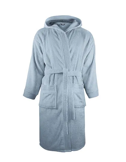 Badjas Hoodie The One Towelling T1-BH in Badjas Hoodie The One Towelling T1-BH Light Blue