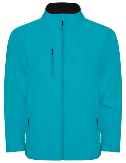 Kinder Softshell Jas Nebraska Roly SS6436 in Kinder Softshell Jas Nebraska Roly SS6436 Aquamarine