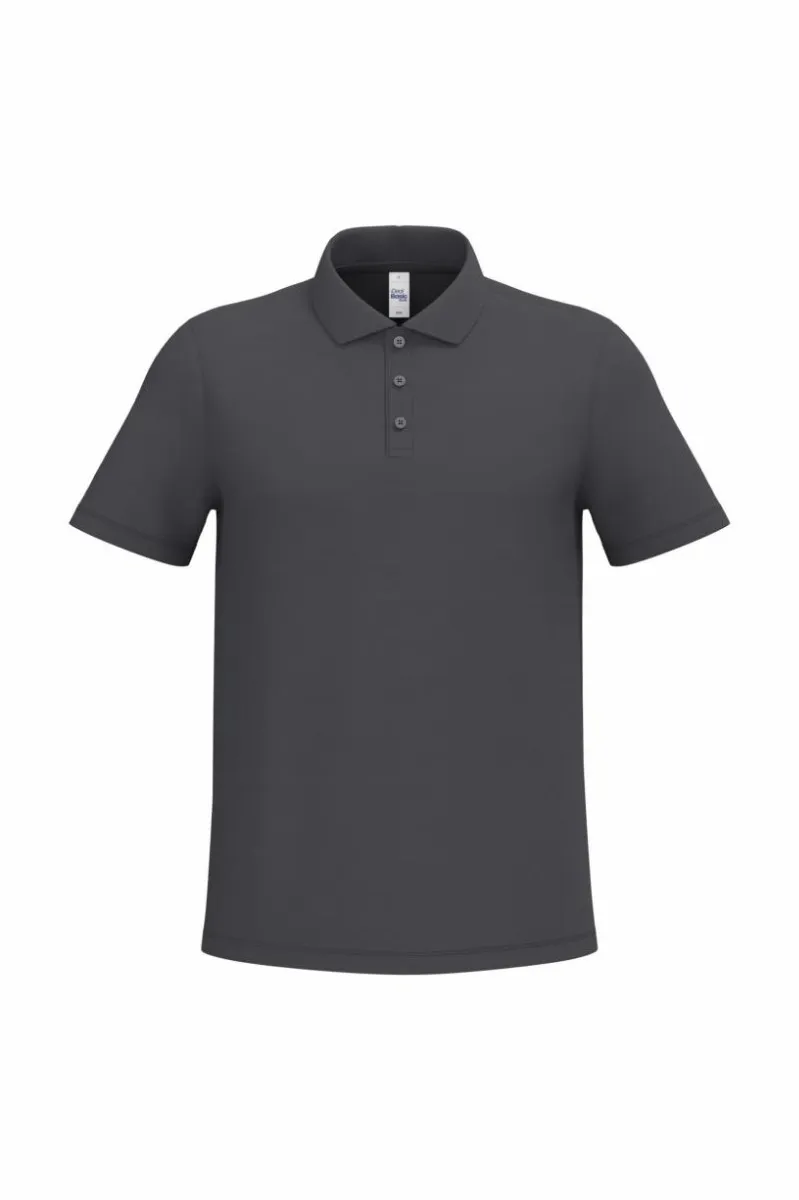 Goedkope Heren Polo iDeal Basic Brand in dark Grey