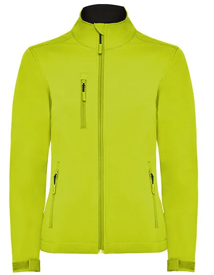 Dames Softshell Jas Nebraska Roly SS6437 in Lime Punch