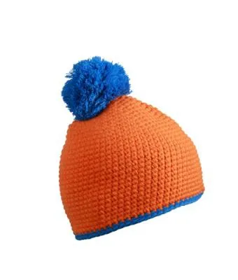 Muts with Contrast Stripe and Pompon MB7964 productfoto