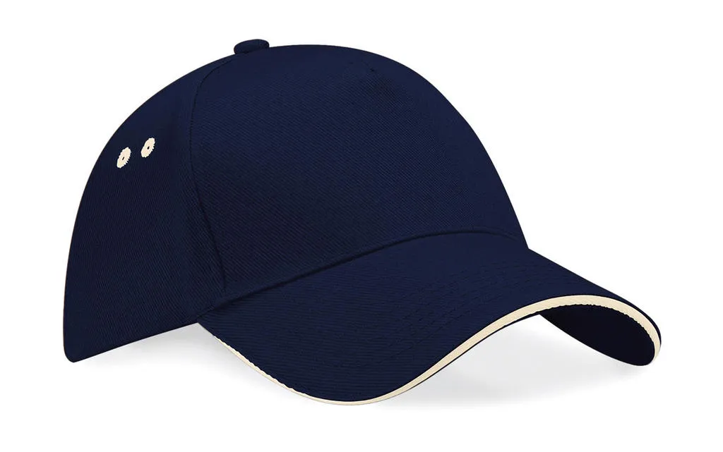 Cap 5 Panel Sandwich Peak B15c in Cap 5 Panel Sandwich Peak B15c - French Navy/Putty